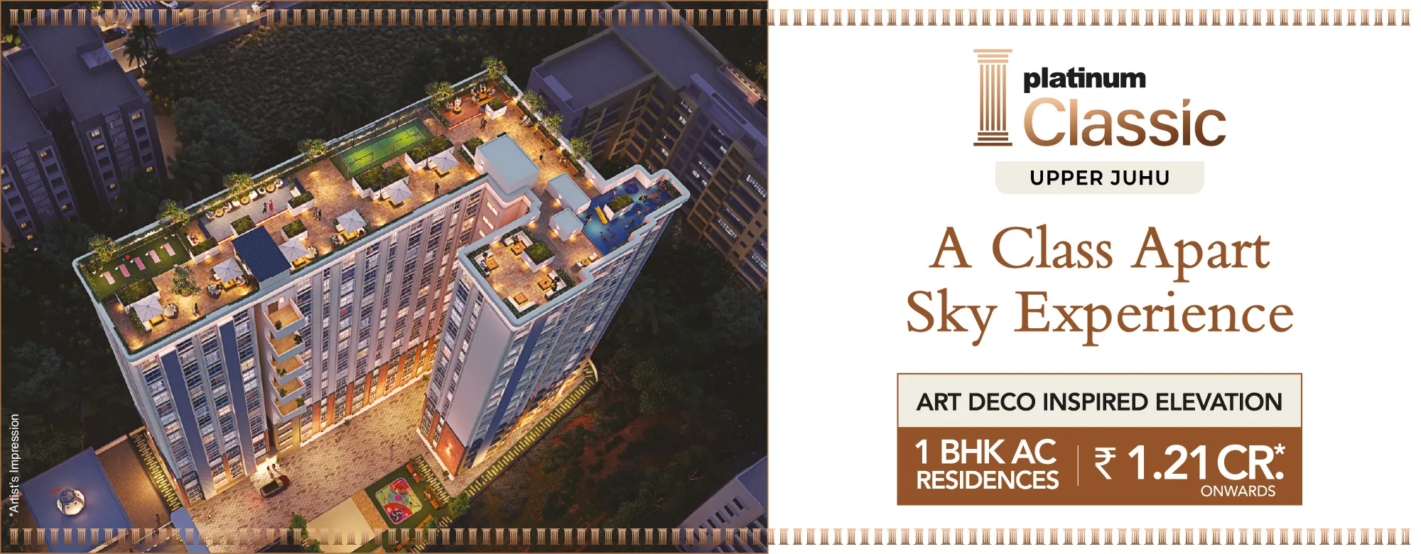 1, 2 & 3 BHK sea view homes in Versova