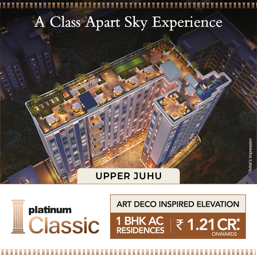 1, 2 & 3 BHK sea view homes in Versova